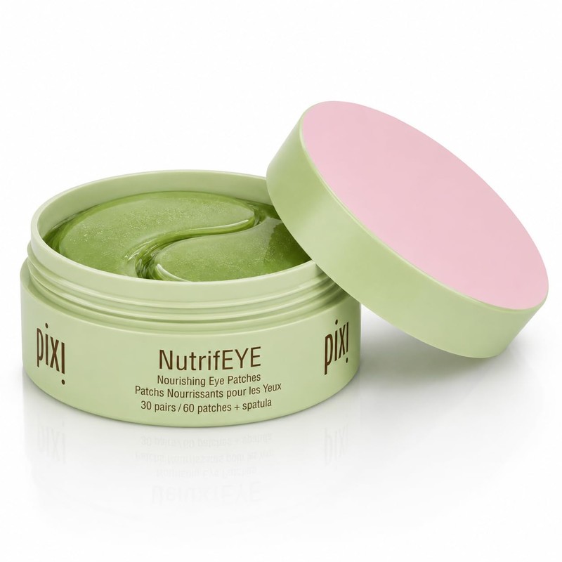 Pixi NutrifEYE, Parches Nutritivos para Ojos con Rosa y Manzanilla,