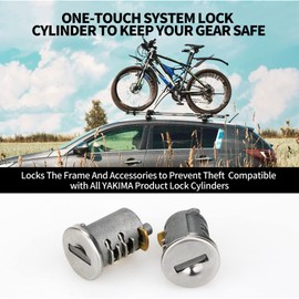Gnellkoor Lock for Yakima, 2 Pack Lock Cores Replacement for Yakima SKS Car Roof Rack System Components Compatible with Yakima Roof Rack Locks and Yakima Lockable Accessories