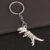 Zszkoz Creative Dinosaur Keychain Fun Metal Skull Dino Keychain Car