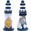 INHEMING Lighthouse, nautical maritime decoration, wooden (blue and white), pack
