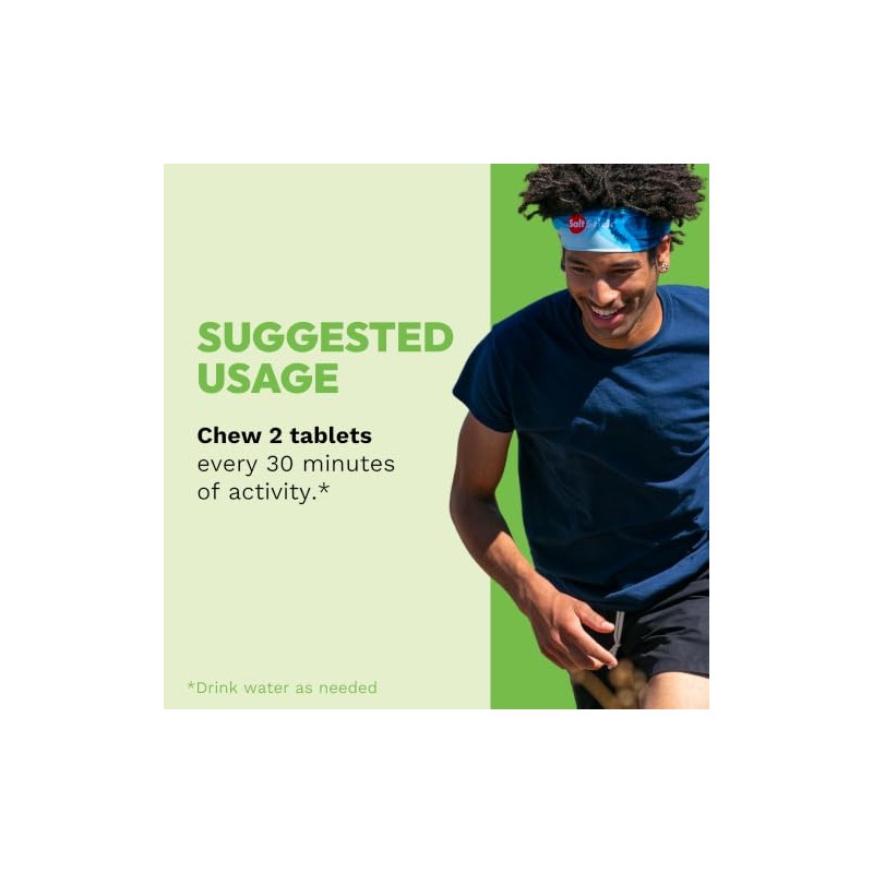 Saltstick Fastchews Count Botella Chewable Electrolyte Tabletas Repuesto