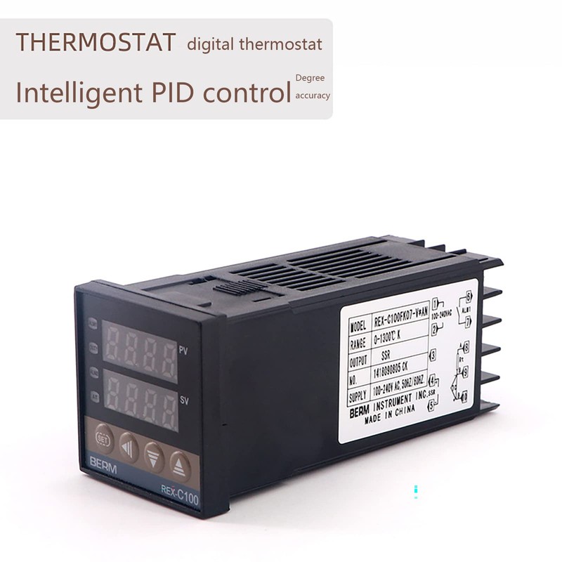 WANGCL Digital PID Controller Intelligent Thermostat with 25A SSR Relay