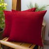 Encasa Christmas, New Year Velvet Throw Pillow Cushion Cover 2