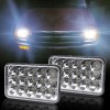 CHUSYYRAY 4x 4x6 Hi-Lo LED Headlights For 1981 1982 1983
