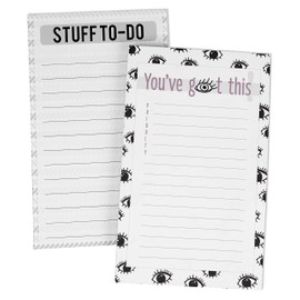 Inkdotpot Pack Of 2 Daily Planner List Undated Notepads, Memo Pad To-Do List Tear Off List Pad- Organizer- Scheduler- Organize Tasks (50 Sheets Each)-TT