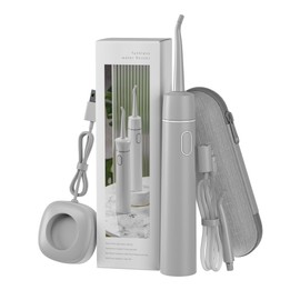 (Pink) Portable Water Flosser for Teeth Professional Cordless Dental Oral Irrigator, Tankless and Rechargeable IPX7 Waterproof Dental Water Flosser for Travel, Braces & Bridges Care (Grey)