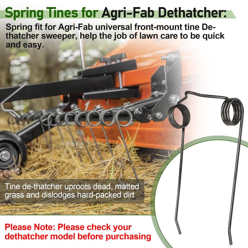 Pulems 46761 Dethatcher Replacement Spring Tine for Agri-Fab Lawn Sweeper,