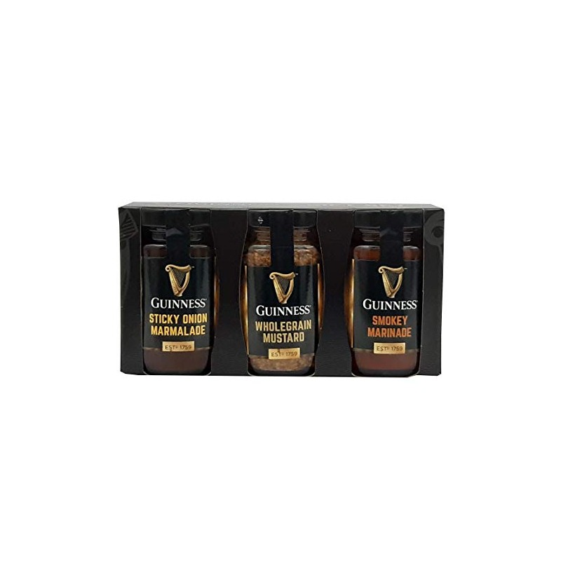 Guinness Gourmet Chutney, Mustard and Marinade Set of 3