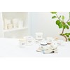 Lilly White Enamel Cutlery Stand, White, Size: Approx. W9.3 D9.3
