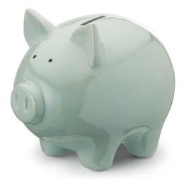 Mousehouse Gifts Adorable Pig Money Bank for Children (Blue, Small)