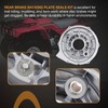 Rear Brake Backing Plate & Bearing Seals Kit Compatible with