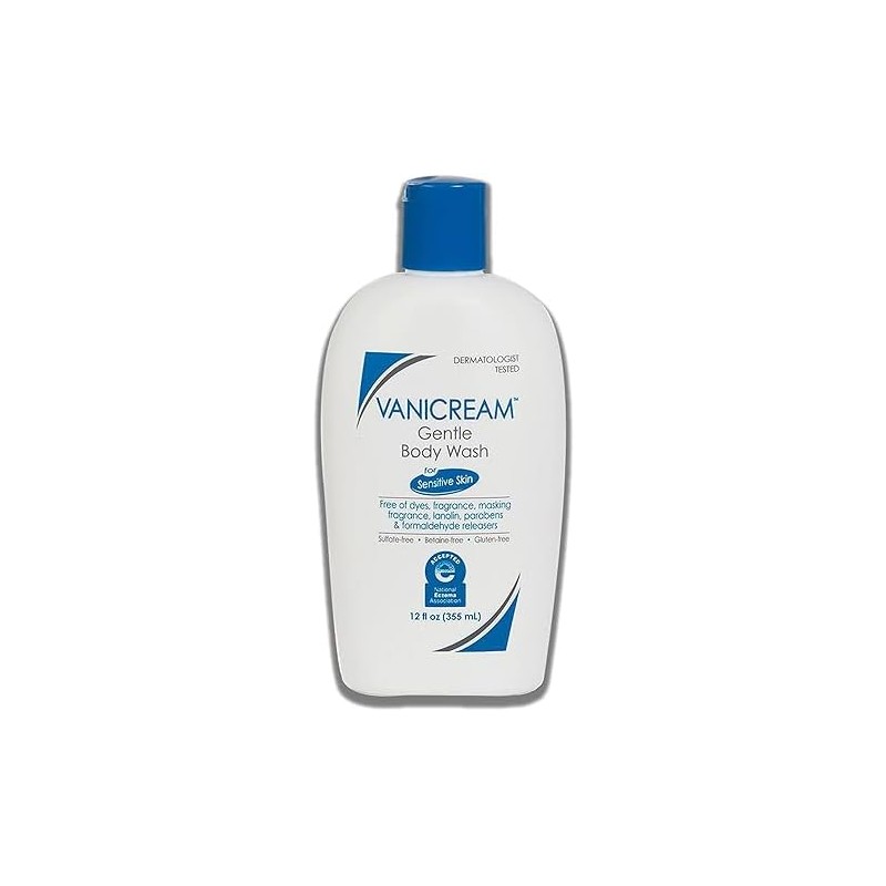 Vanicream- Champú, acondicionador y gel de baño suave, 12 onzas