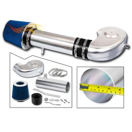 Rtunes Racing Short Ram Air Intake Kit + Filter Combo BLUE Compatible For 94-01 Dodge Ram 1500 5.2L&5.9L / 94-02 Dodge Ram 5.9L V8 / 88-95 Chevy GMC C10 K10 R10 R20 R30 V10 V20 Suburban Tahoe Jimmy