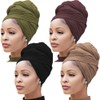 Nonbongoy 4PCS Head Wraps for Black Women Stretch Headwraps Large