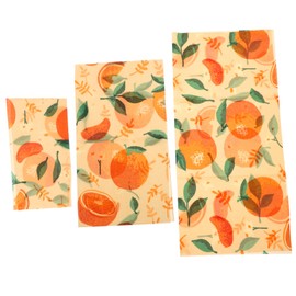 FOMIYES 3Sheets Beeswax Food Wraps Organic Reusable Wax Cloths for Sustainable Food Storage Beeswax Wraps for Freshness Alternative