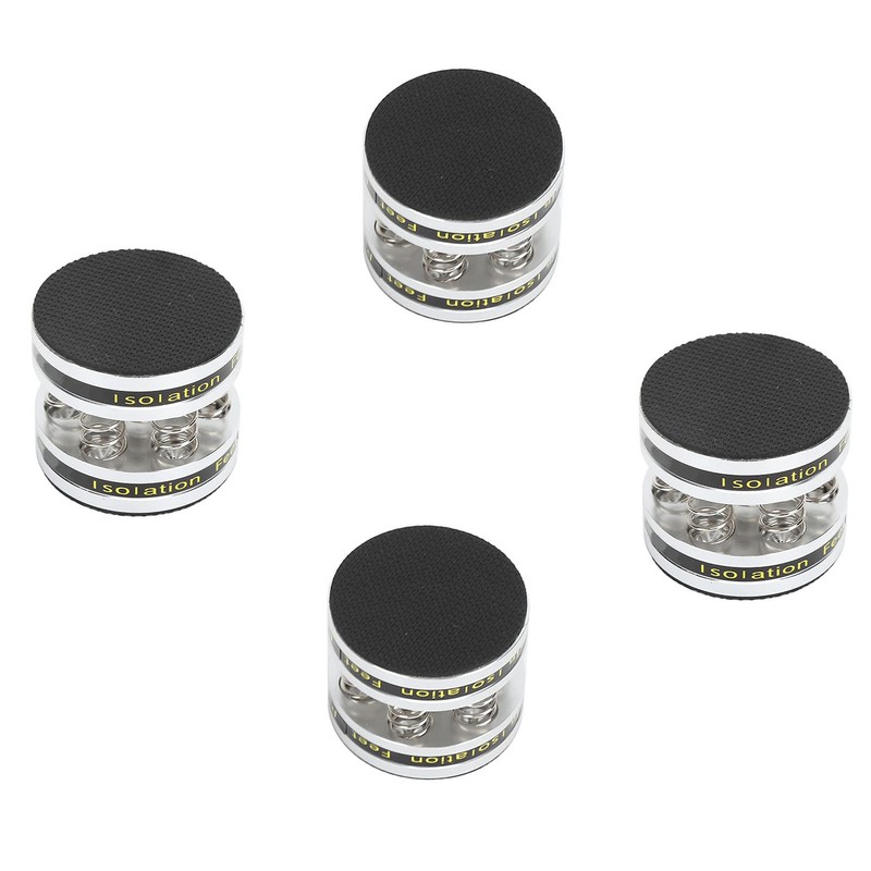 4PCS Aluminum Spring Speakers Spikes Isolation Stand Feet Pad Shockproof