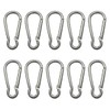Merrowstore Carabiner, Aluminum, 10 Pieces, Gourd Shape, Length 1.8 inches