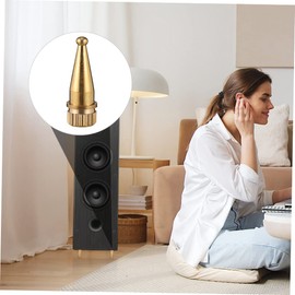 Operitacx 8Pcs Speaker Copper Spikes Shockproof Stand Pads for Amplifiers CD Players Turntables Durable Copper Feet with Fine Craftsmanship for Enhanced Sound Quality Random Color