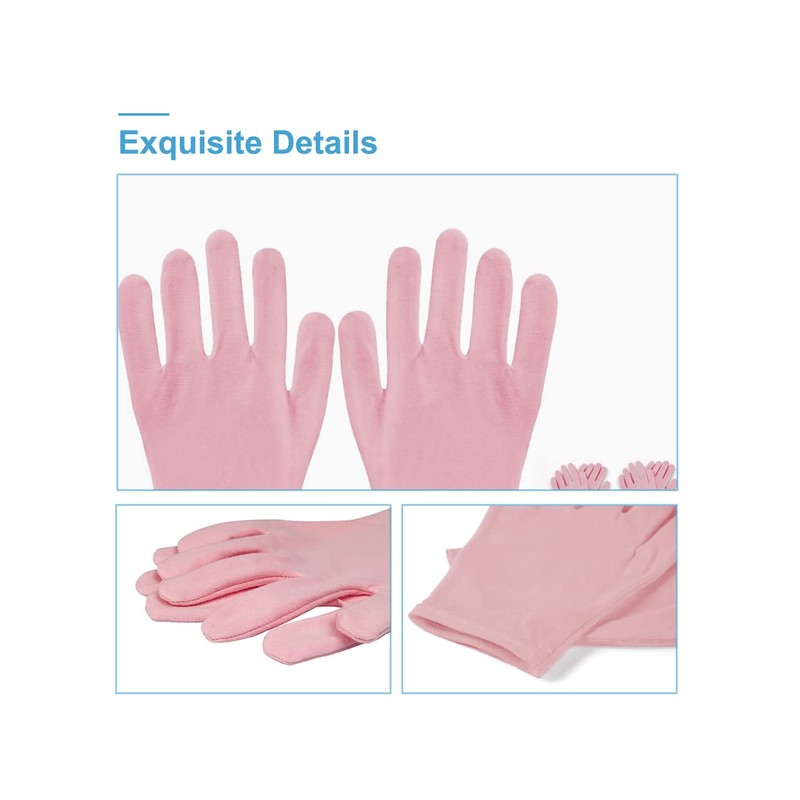 Donfri 6 Pairs Cotton Gloves Eczema Work Gloves Thin Protective