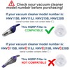 HQRP 5 filtros compatibles con aspiradoras de mano Black+Decker HNV115B,