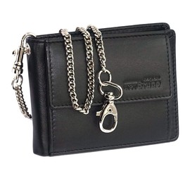 Chain Wallet Small, black, Compact