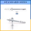 Glarks 20Pcs 5/16" x 3-1/2" Wedge Anchors Zinc Plated Heavy