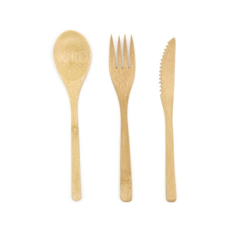 Biome Bamboo Cutlery Set with Case - 3 piece