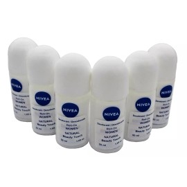 NIVEA DEODORANT ROLL-ON WOMEN NATURAL BEAUTY TOUCH. 1.69 OZ. (6 PACK)