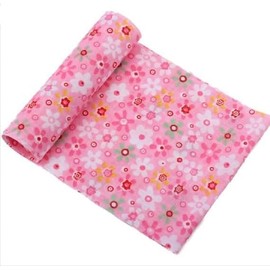 7Pcs Top Pink Cotton Craft Fabric Bundle Squares Patchwork DIY Sewing Scrapbooking Quilting Floral Dot Pattern Craft and Hobby Fabric Bundles Patchwork Sewing 10 x 10 (25cm x 25cm)