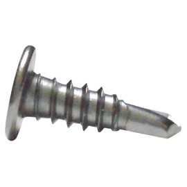 JPF Steel Drill Screws, M5X, Stainless Steel, Flat Head, Total Length: 0.6 inches (16 mm), Pack of 400