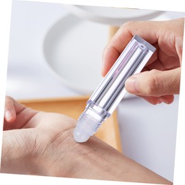 Mikinona Leakproof Mini Lip Oil Bottles 10 Pack Square Plastic Roller Bottles for Essential Oils