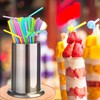 MyLifeUNIT Straw Holder for Counter, Stainless Steel Coffee Stirrers Holder
