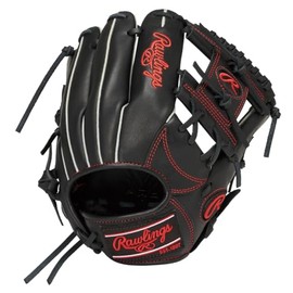 Rawlings (ローリングス) Baseball Glove, Soft, JR. Children Junior Hyper Tech R9 Series GJ5R9G9M Black [For All-Round Use] Size M *For Left-handed Throw (Right-hand Wear)