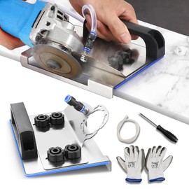 Angle Grinder Stand for Tile 45° Chamfer Cutting, 45 Degree Tile Cutter Tool with Gloves & Screwdriver Suitable for 100/115/125 Type Angle Grinder