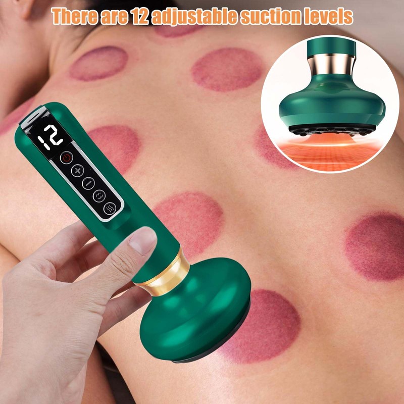 Anti Cellulite Electric Massager, 12 Gears Cupping Massager Against Cellulite,