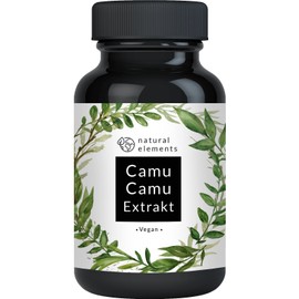 Camu-Camu Capsules – Natural Vitamin C – Comparison Winner 2018* – 120 Vegan Capsules in 4 Months Stock – No Unwanted Additives – Laboratory Tested and Made in Germany