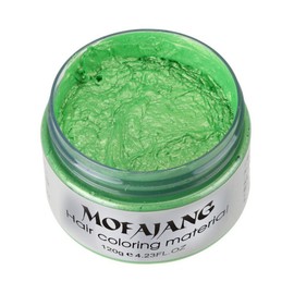 Hair Coloring Wax, Spdoo Green Color Unisex Multi-Colors Temporary Modeling Hair Wax, DIY Hair Color Wax Mud Hair Dye Cream For Daily & Party Use