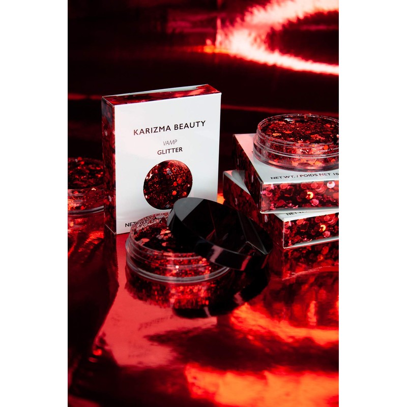 KARIZMA Vamp Glitter. 10g Chunky Face Glitter, Hair Glitter, Eye