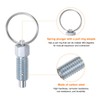 sourcing map 2Pcs Spring Plunger with Pull Ring M10x1.5 Thread