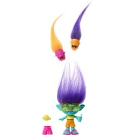Mattel Trolls Band Together Hair Pops Small Doll - Branch