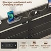 Rolanstar Bed Frame Twin Size with USB Charging Station, LED