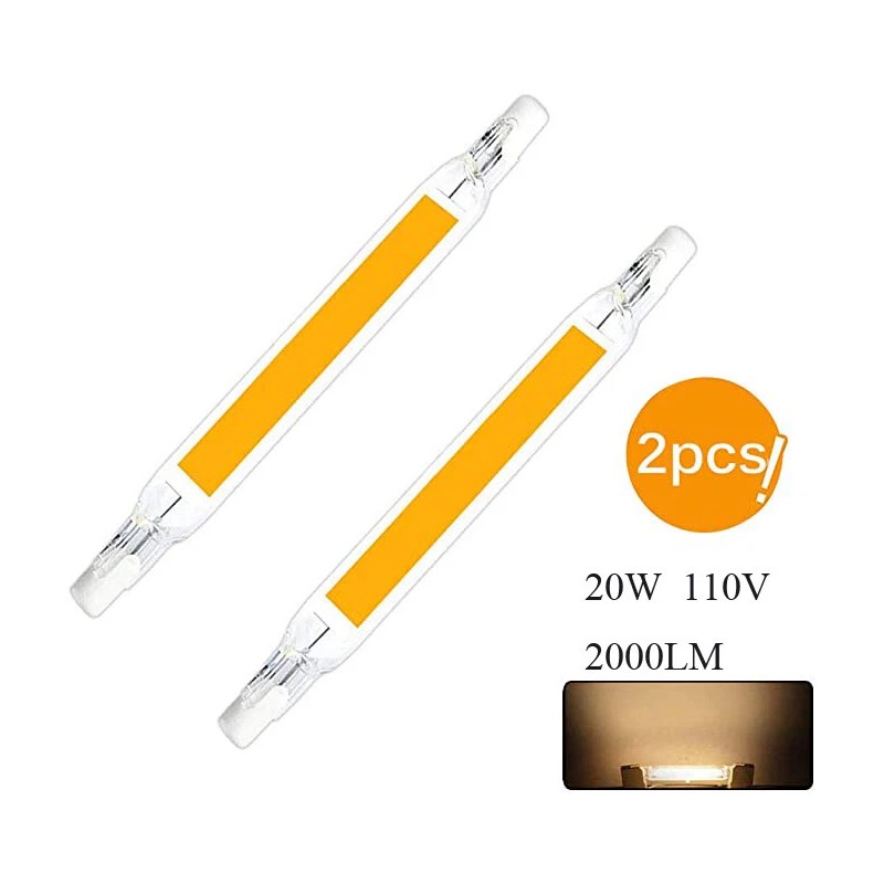 R7s Cob LED Glass Tube J118 Bulb Dimmable For Home