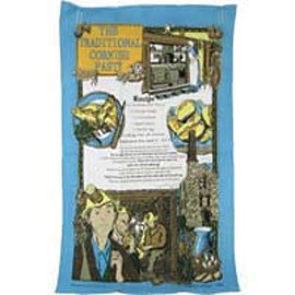 The Traditional Cornish Pasty Recipe Tea Towel. Souvenir Gift . Cornwall Mining Cream Tea 100% Cotton