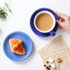 Yundu Ceramics Latte Cup and Saucer - 10 oz for