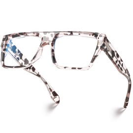 VISOONE Square Full Rim Blue Light Blocking Glasses Large Fashion Computer Multi Colors Eyeglass Frame Women Men ALBA
