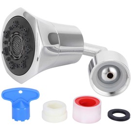 Garosa Extensor de Grifo, Cabezal rociador para grifo de cocina cabezal giratorio de 360 ° cabezal de rociador para grifo de rosca G1/2 boquilla de ahorro de agua para uso doméstico en la cocina