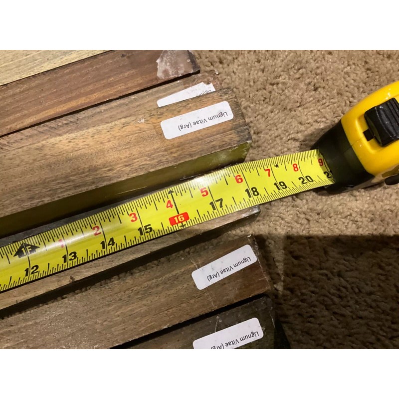 na Lignum Vitae wood 1.5 inch X 1 .5 inch