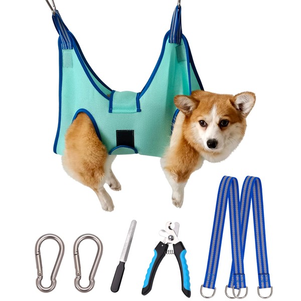 Kkiimatt Pet Grooming Hammock Harness, Dog Grooming Hammock Small Dogs,