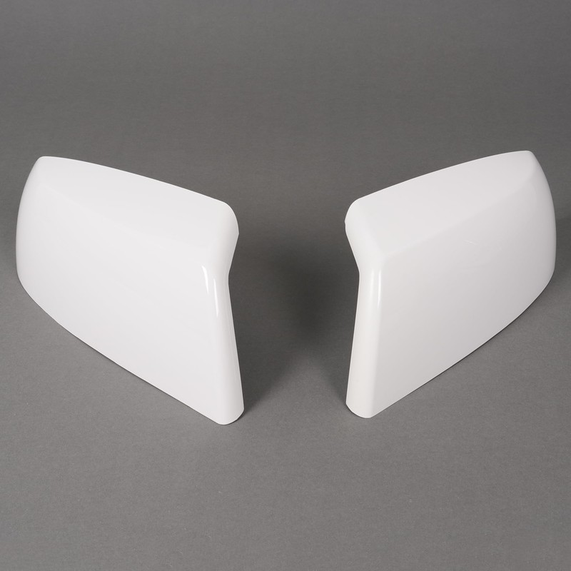 HECASA White Mirror Covers Caps Compatible with 2007-2022 Toyota Tundra/Sequoia
