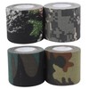 COLLBATH 4pcs Camouflage Pattern Nonwoven Tape Lightweight Hunting Camouflage Wrap